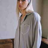 Heart Pijama Silver