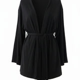 Chloe Kimono Dress Black