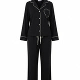 AMOUR PYJAMA TOP & PANTS SET