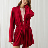 Chloe Kimono Dress Red