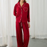 AMOUR PYJAMA TOP & PANTS SET