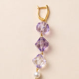 Amethyst Pearl Charm