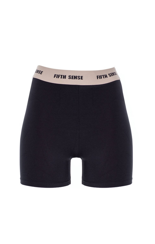 Gia Siyah Spor Bisiklet Şort - Fifth Sense