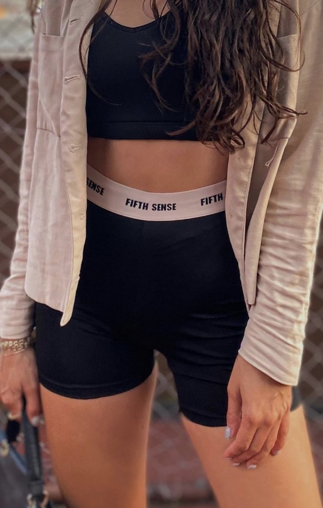 Gia Siyah Spor Bisiklet Şort - Fifth Sense